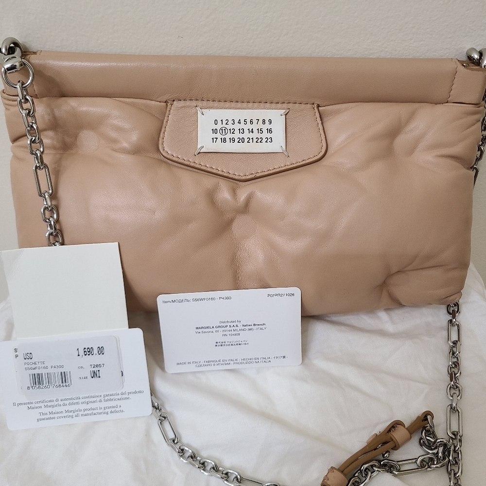 MAISON MARGELA AUTHENTIC beige Chain Shoulder Bag